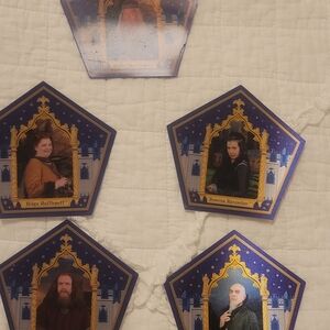 Set Of 5 Harry Potter Chocolate Frog Cards